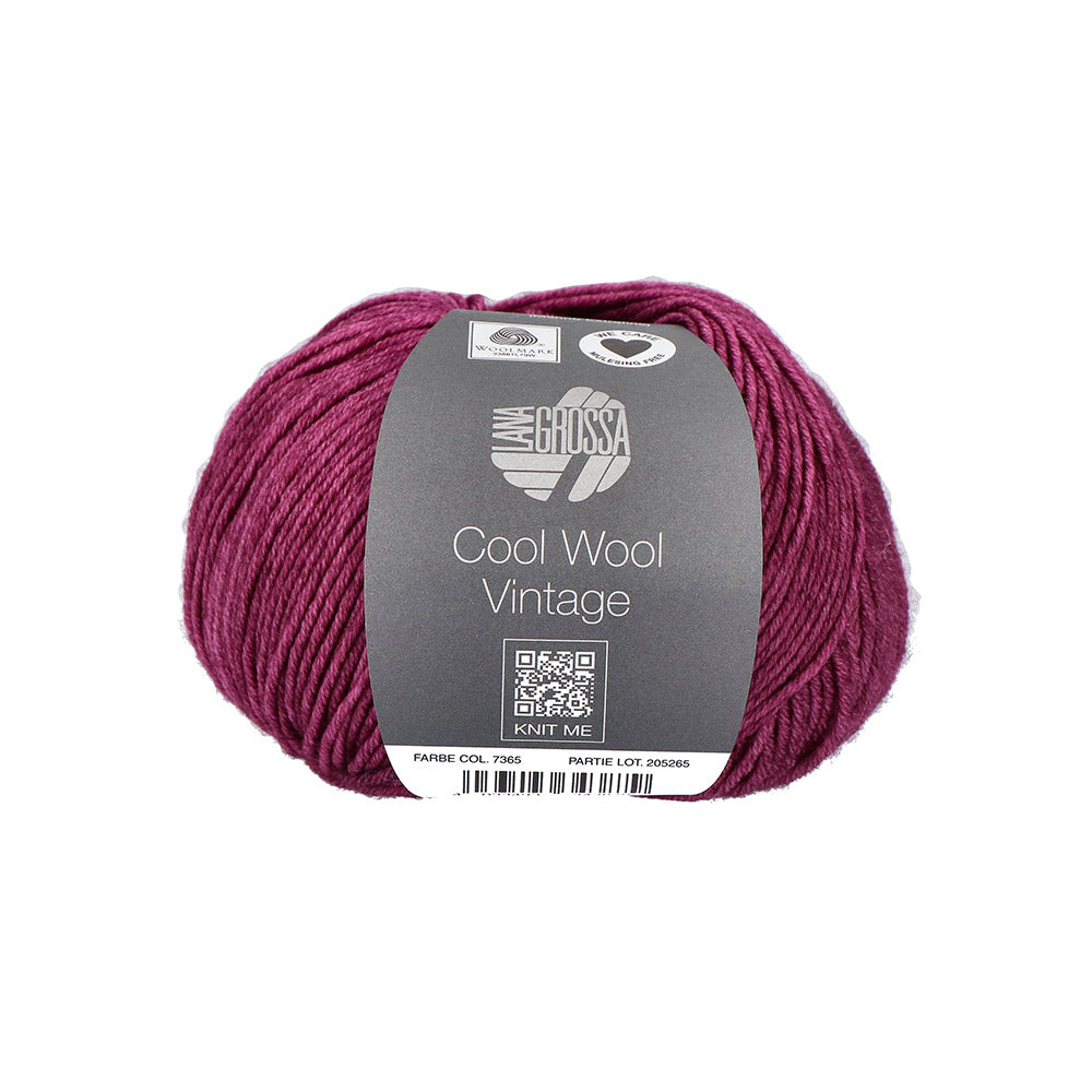 Lana Grossa Cool Wool Vintage 7365 Pruim