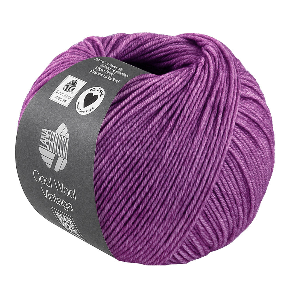 Lana Grossa Cool Wool Vintage 7396 Roodviolet