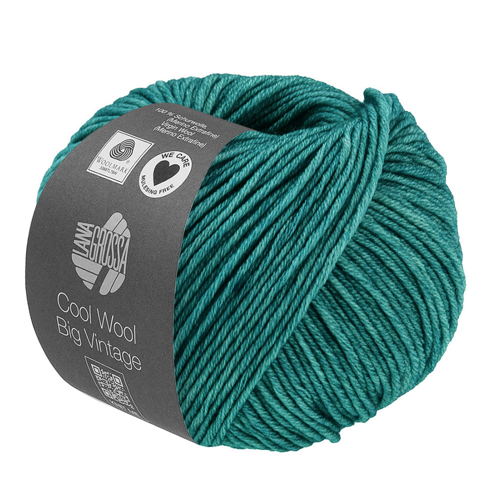 Lana Grossa Cool Wool Vintage Big 7198 Petrolgroen