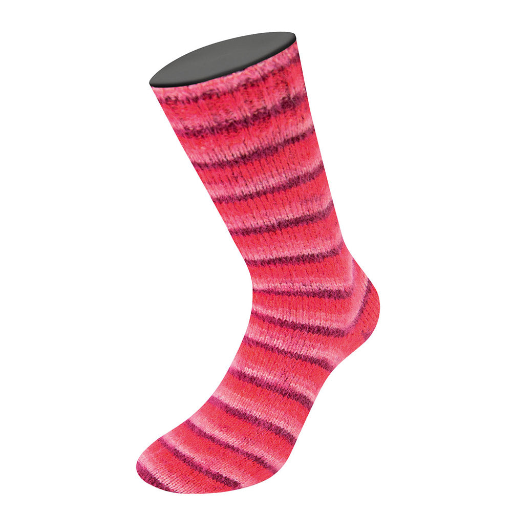 Meilenweit cosy socks soft stripes lana grossa — gemaakt met Lana Grossa Cosy Socks Soft Stripes (2)