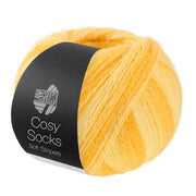 Lana Grossa Cosy Socks Soft Stripes 111 Geel/Eigeel-/Saffraangeel