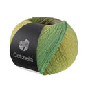 Lana Grossa Cotonella 018 Donkerolijf/Lila/Geel/Oranje/Roze/Modder/Mintturquoise/Donkergr