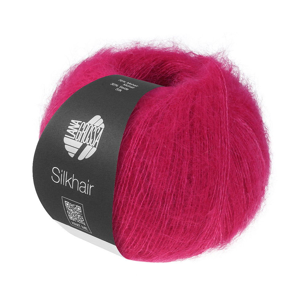Lana Grossa Silkhair 224 Donkerpink