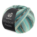 Lana Grossa Woolycell Freddo 6044 Petrolgroen/Middelgrijs/Turquoise/Mint/Zeegroen/Donker-/Lichtgrijs