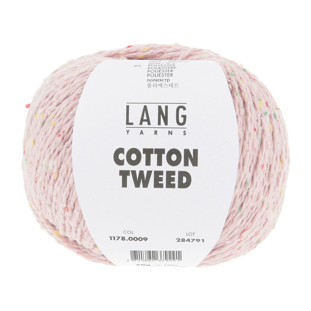 Lang Yarns Cotton Tweed 0009 Roze