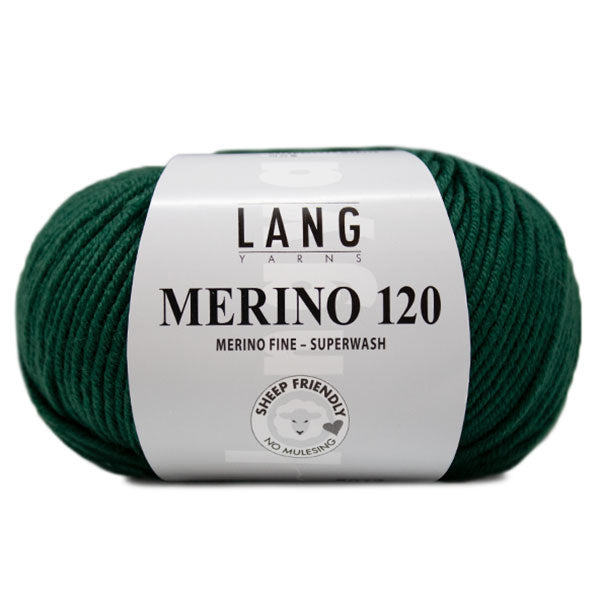 Lang Yarns Merino 120 318 Dark Green