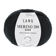 Lang Yarns Merino 200 Bebe 0304 Zwart