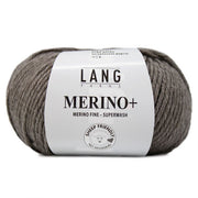 Lang Yarns Merino+ 0296 Donkerbeige Gemêleerd