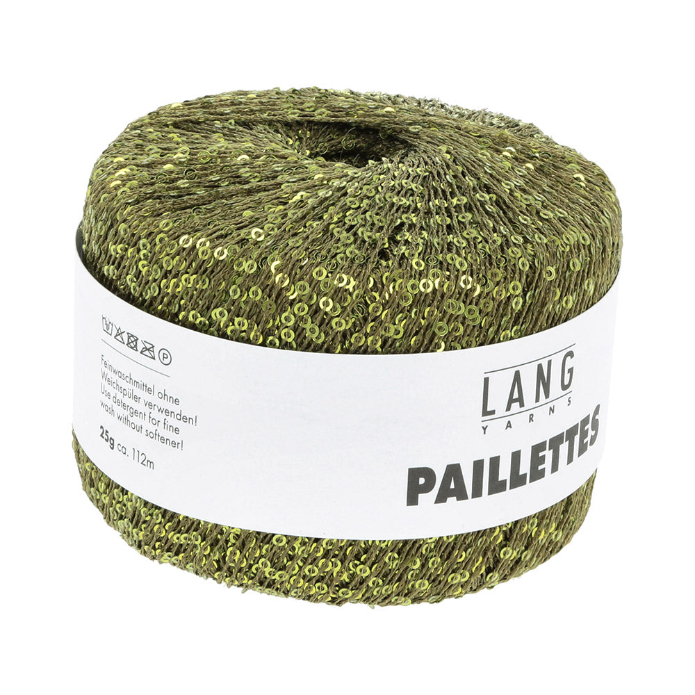 Langyarnspaillettes print — gemaakt met Lang Yarns Paillettes