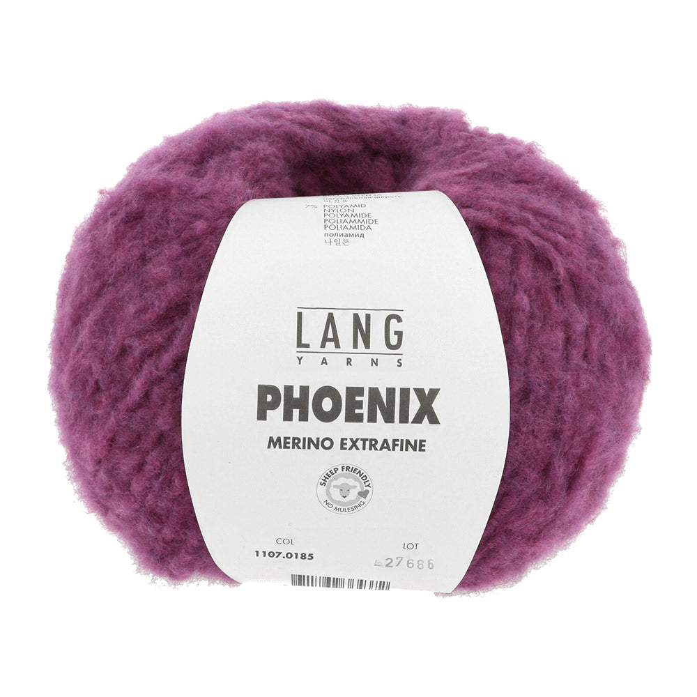 Lang Yarns Phoenix 185 Hot Pink Chante Claire