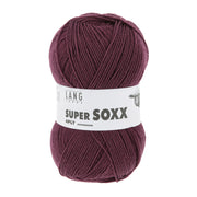 Lang Yarns Super Soxx 4-Fach 0064 Bordeaux (4-draads)