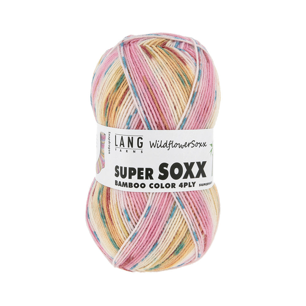 Lang Yarns Super Soxx Bamboo Color 4-Fach 0561 Roze/Perzik 1152 Snapdragon