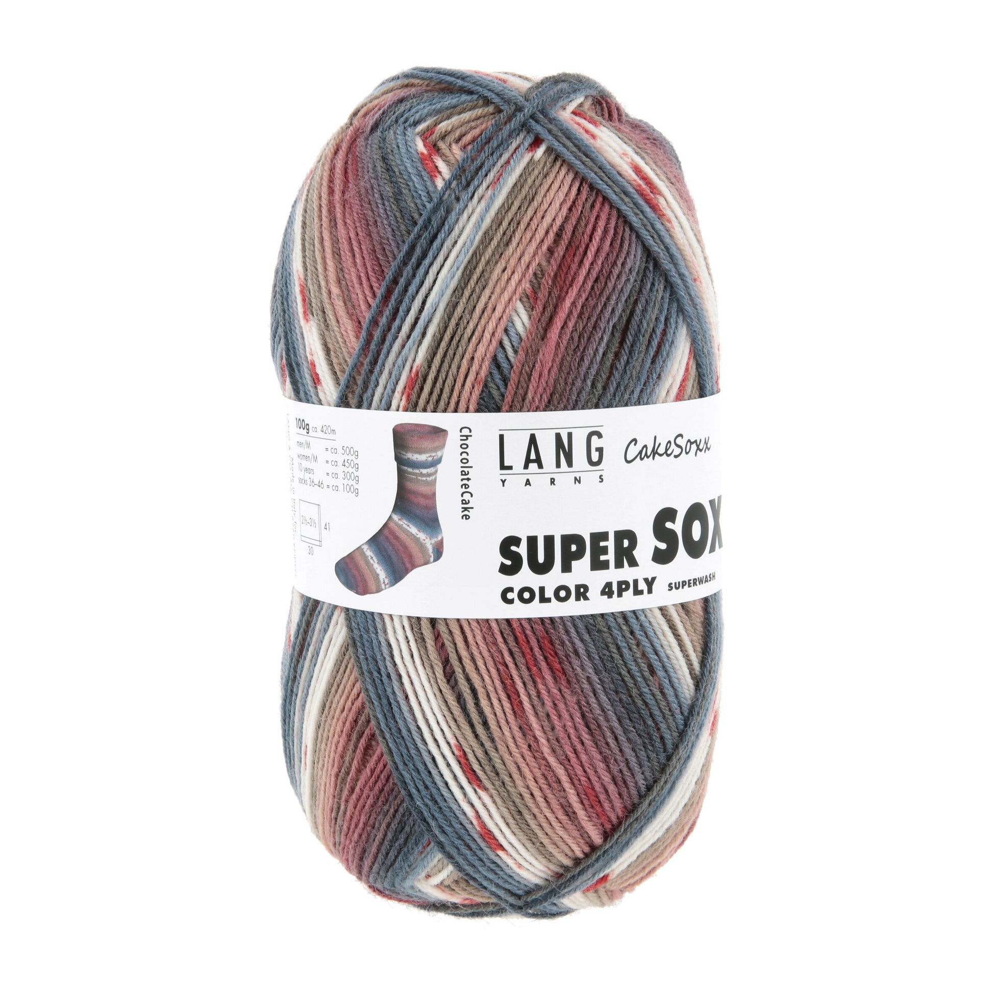 Langyarnssupersoxxcolor ply print — gemaakt met Lang Yarns Super Soxx Color 4-Fach
