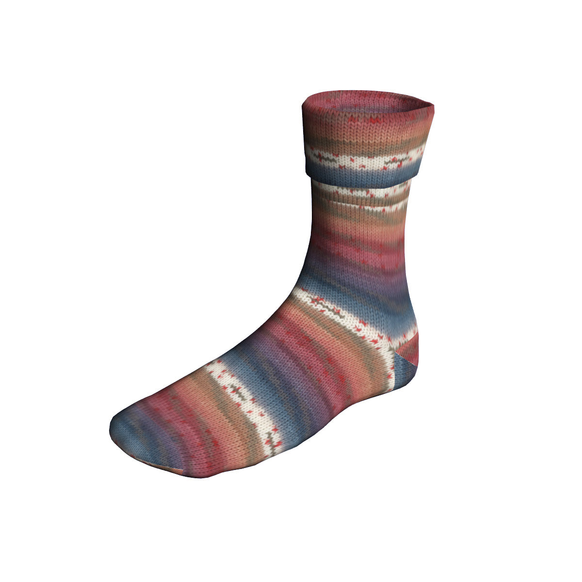 Langyarnssupersoxxcolor plycprint — gemaakt met Lang Yarns Super Soxx Color 4-Fach