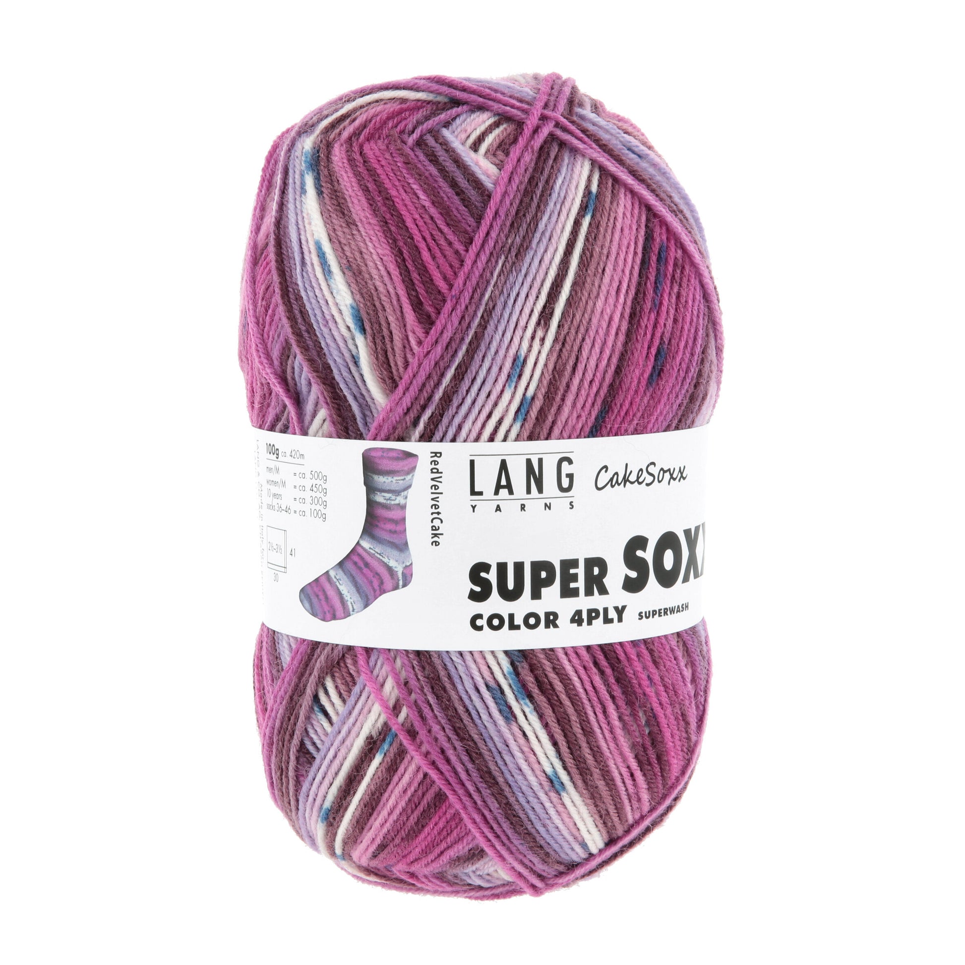 Langyarnssupersoxxcolor ply print — gemaakt met Lang Yarns Super Soxx Color 4-Fach