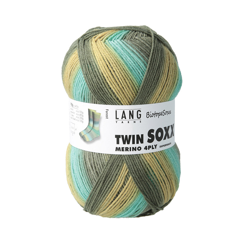Langyarnstwinsoxxmerino ply print — gemaakt met Lang Yarns Twin Soxx Merino 4-Fach