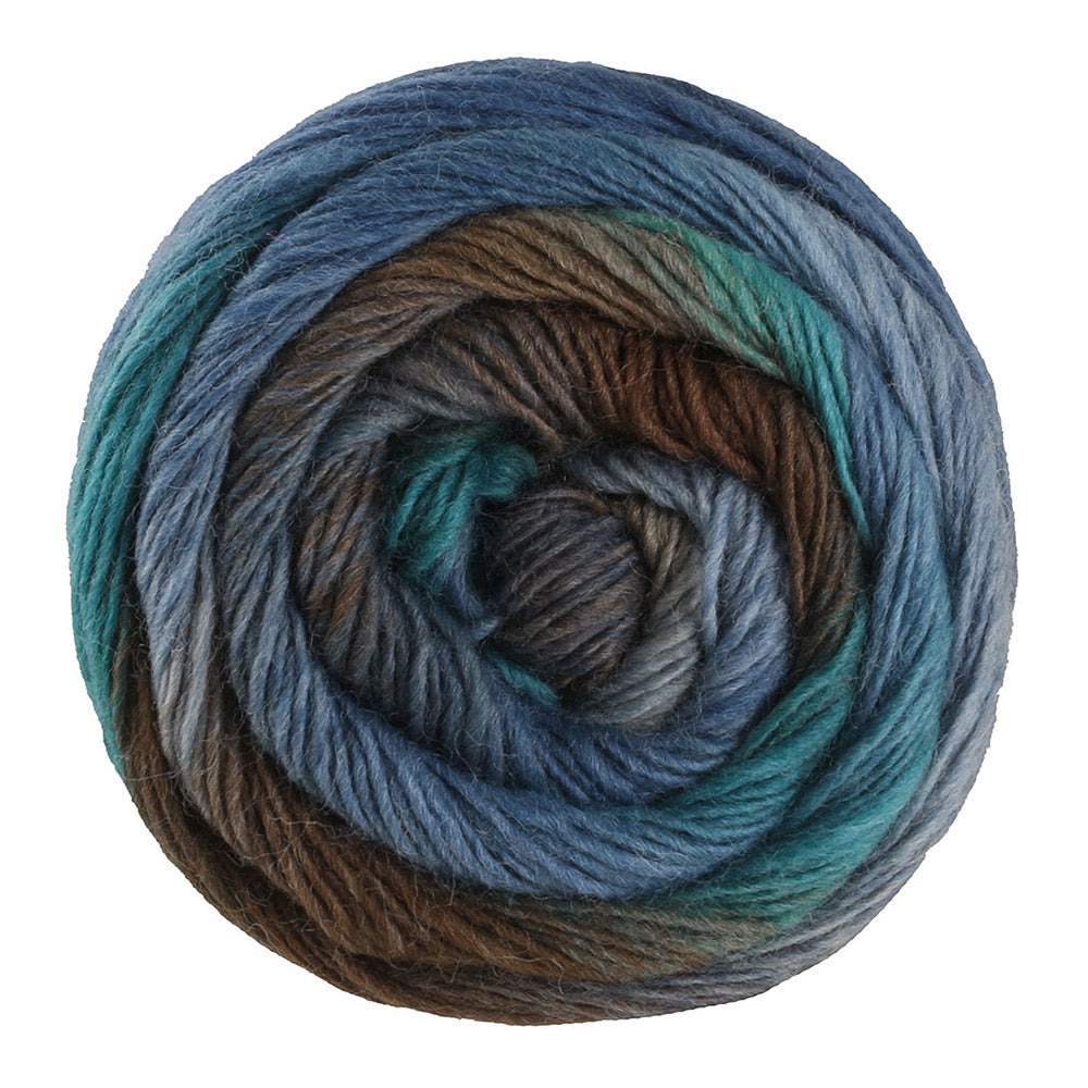 Garenbol Lana Grossa Meilenweit 100 Color Mix Multi 8017 in Petrol, Zeegroen, Donkerbruin, Mokka, Blauwpetrol - Lana Grossa Meilenweit 100 Color Mix Multi 8017 Petrol/Zeegroen/Donkerbruin/Mokka/Blauwpetrol