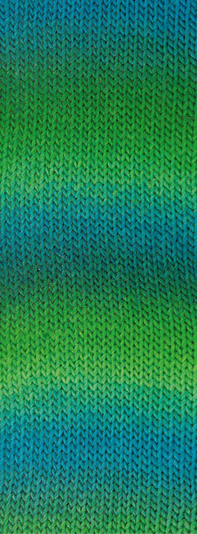 Lana Grossa Meilenweit 100 Color Mix Sparks 7612 Zeegroen/Smaragd/Jade/Petrol/Donkergroen