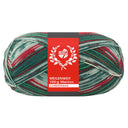 Lana Grossa Meilenweit 100 Merino Christmas 6800 Rood/Donkergroen/Lichtgroen/Wit/Donkerrood