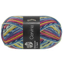 Lana Grossa Meilenweit 6-Fach 150 Cervinia 9754 Donkerfuchsia/Donkerblauw/Wit/Blauw/Licht-/Eigeel