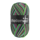 Lana Grossa Meilenweit 6-Fach 150 Granita 9699 Jade/Petrol/Grijsgroen/Violet/Kaki/Turquoiseblauw