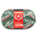 Lana Grossa Meilenweit 6-Fach 150 Merino Christmas Lurex 635 Rood/Donkergroen/Lichtgroen/Wit/Donkerrood