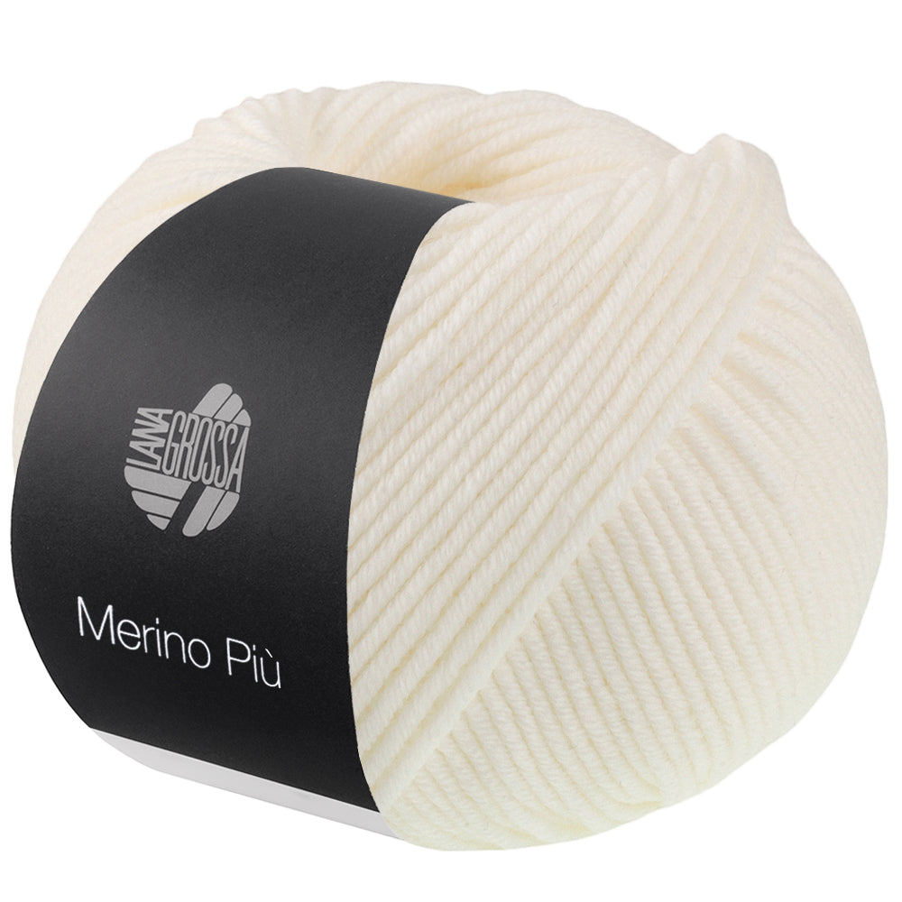 Lana Grossa Merino Piú 024 Wit - bol garen