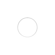 Metalen ring 10cm - Wit