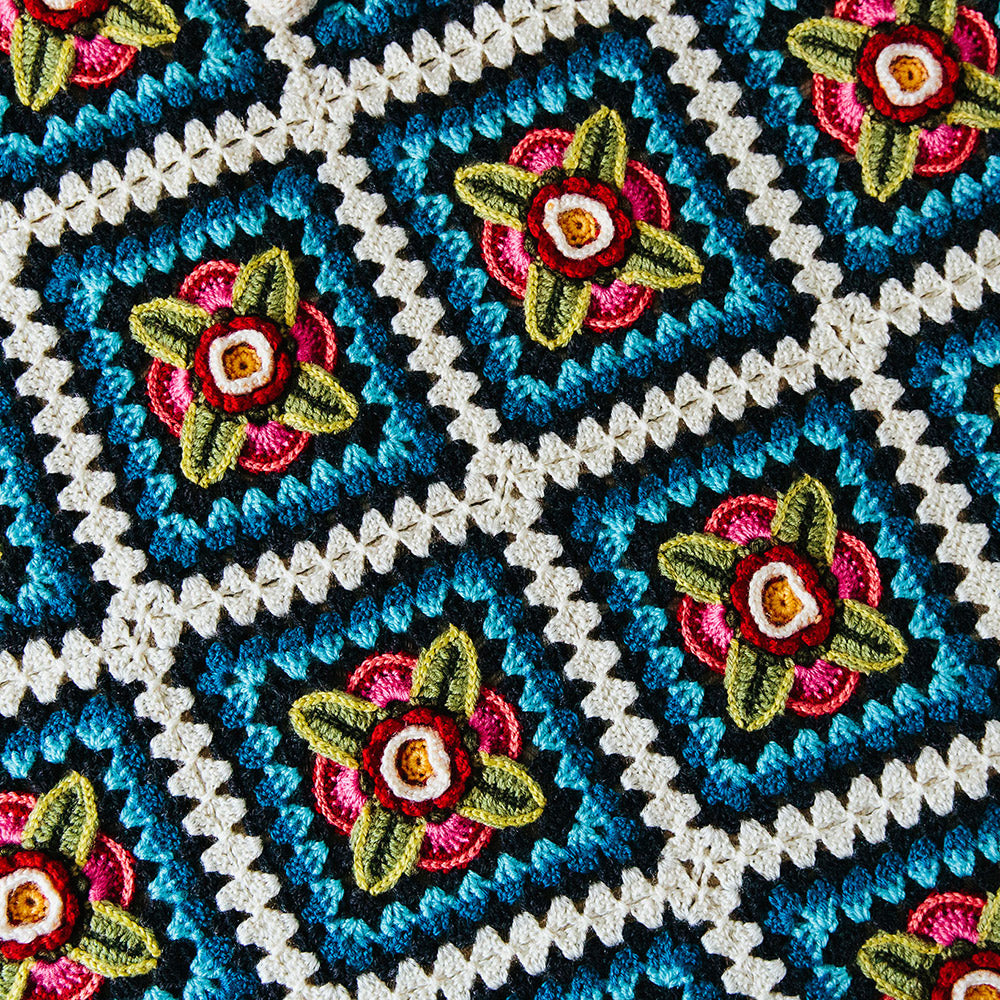 Mexican diamonds blanket — gemaakt met Mexican Diamonds Deken Garenpakket