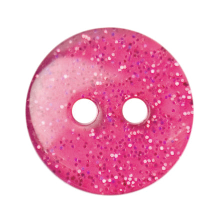 Milward Knoop Donker Roze Glitter 12mm (5 stuks) (2)