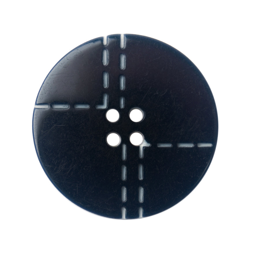 Milward Knoop Donkerblauw met Werkje Wit 17mm (3 stuks) (2)