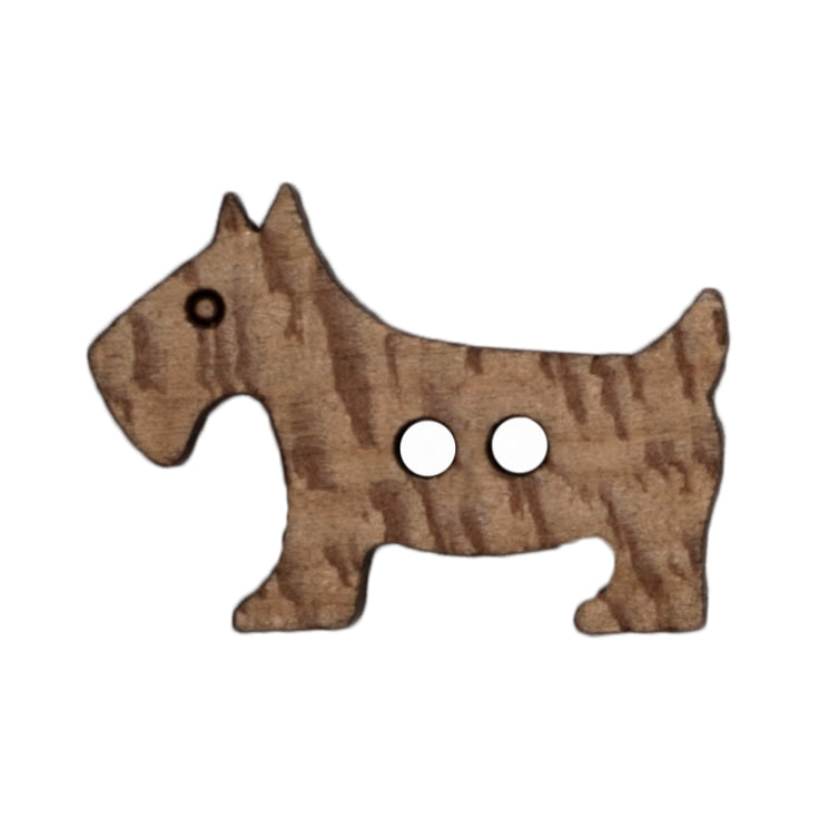 Milward Knoop Hout Hondje 30mm (2 stuk) (2)
