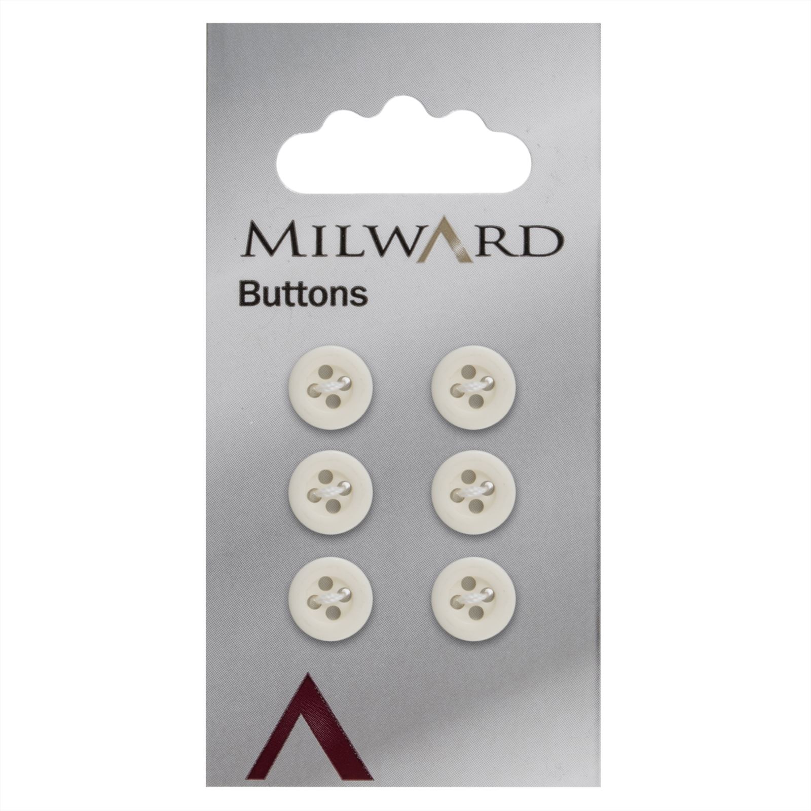 Milward Knoop Mat Wit 10mm (6 stuks)