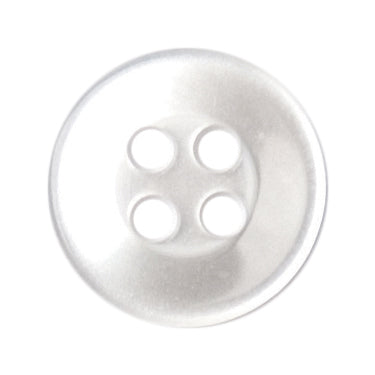 Milward Knoop Parelmoer Wit met Rand 10mm (8 stuks) (2)