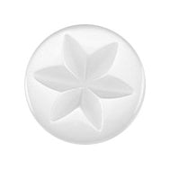 Milward Parelmoer Knoop met Ster Wit 11 mm (5 stuks) (2)