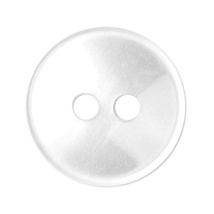 Milward Parelmoer Knoop Wit Glanzend Smalle Rand 11mm (8 stuks) (2)