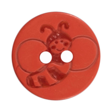 Milward Ronde Knoop met Figuur Bij Rood 15mm (4 stuks) (2)