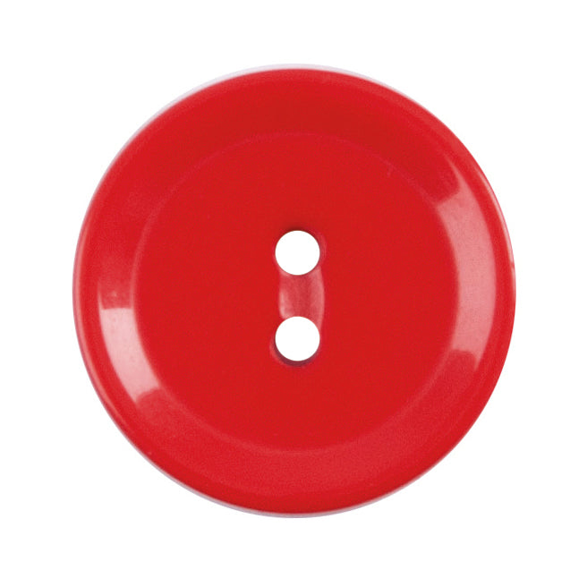 Milward Rood Glanzende Knoop 15mm (5 stuks) (2)
