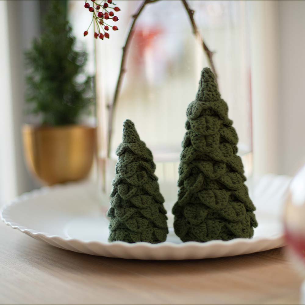 Kerstboom olive green — gemaakt met Mixed Up Kerstboompjes Haakpakket (3)