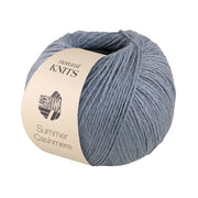 Lana Grossa Summer Cashmere 010 Grijsblauw