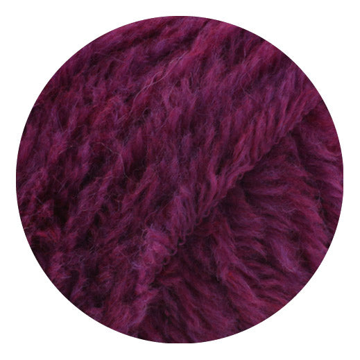 Lana Grossa Pelliccia 013 Roodviolet - detailafbeelding van het garen