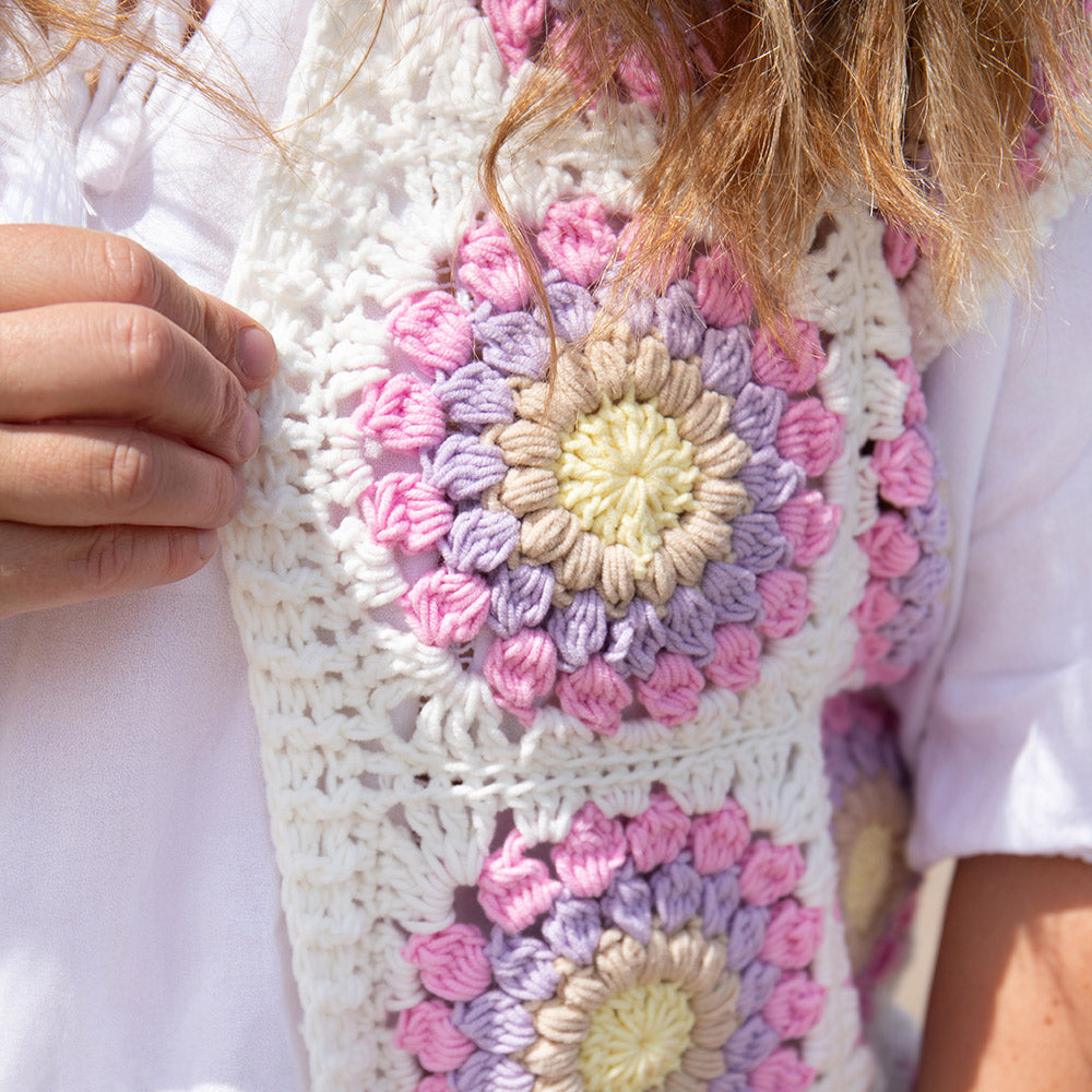 Pastel Sunset Gilet Garen- en Haakpakket - Finishing Stitches (5)