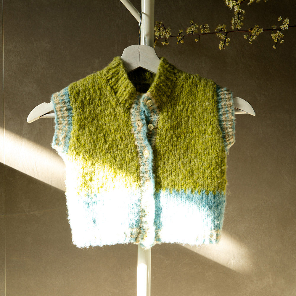 Piuma mini me — gemaakt met Piuma Mini & Me vest (Kind) Garen- en Breipakket (3)