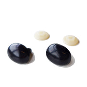 Plastic veiligheidsogen ovaal 001 zwart 20mm
