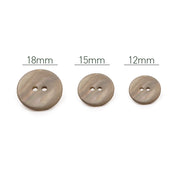 PPY Knopenset Parelmoer Kaki 5 Stuks 12 mm