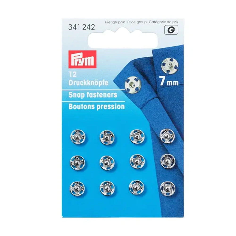Prym Aannaaidrukknopen Zilver 7 mm