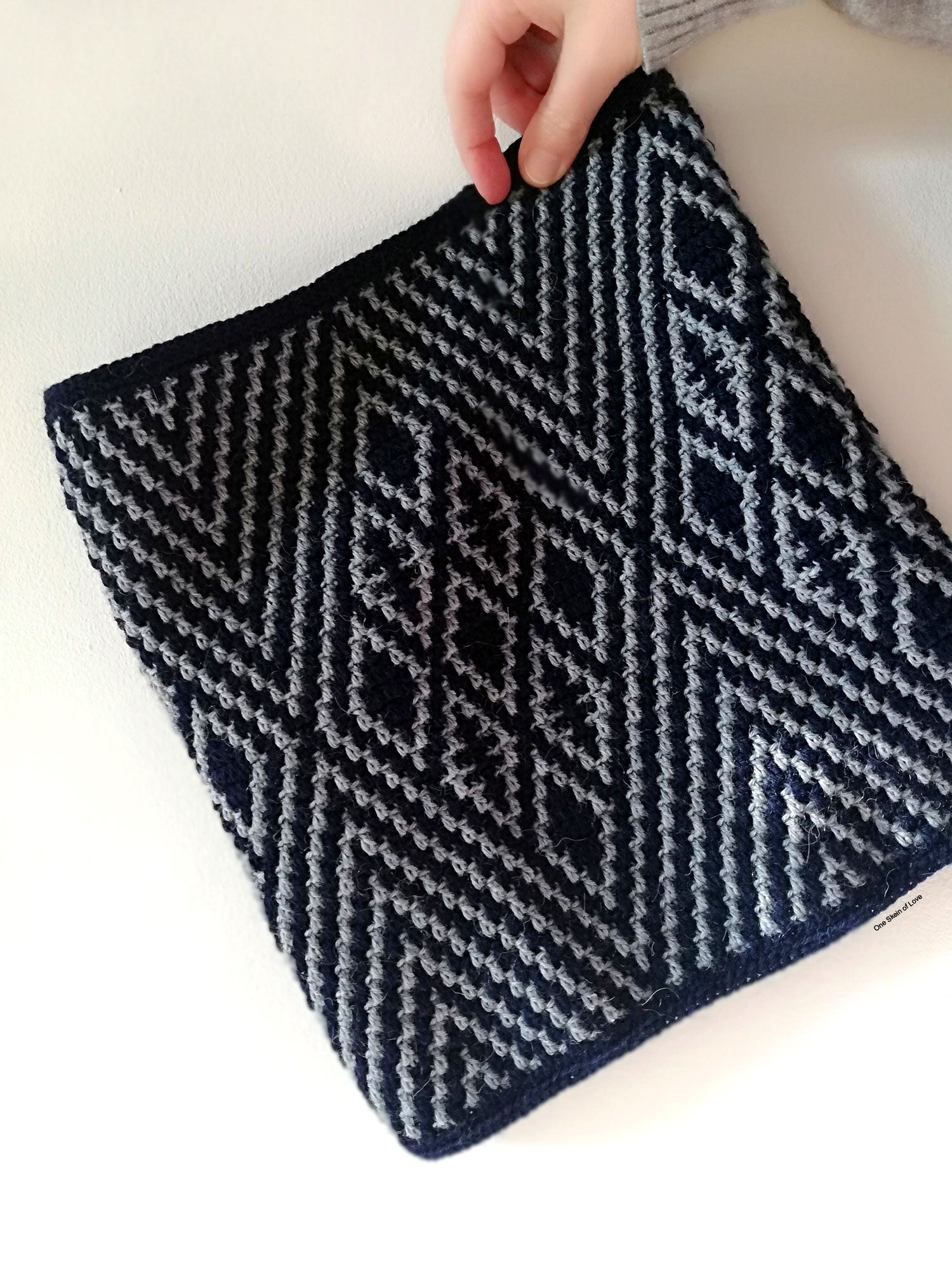 Little Diamonds Cowl - One Skein of Love Haakpatroon (digital)