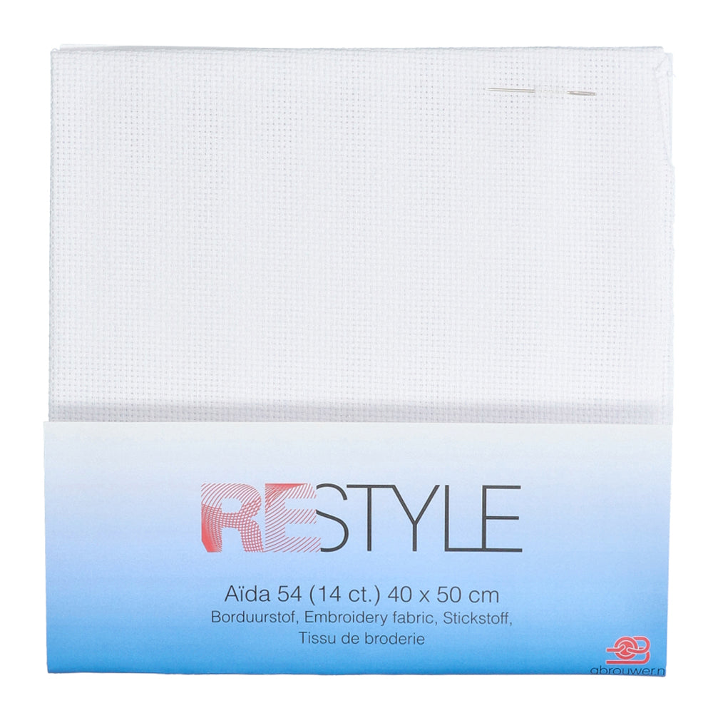 Restyle Borduurstof Aïda 54 (14 ct.) 009 White (2)