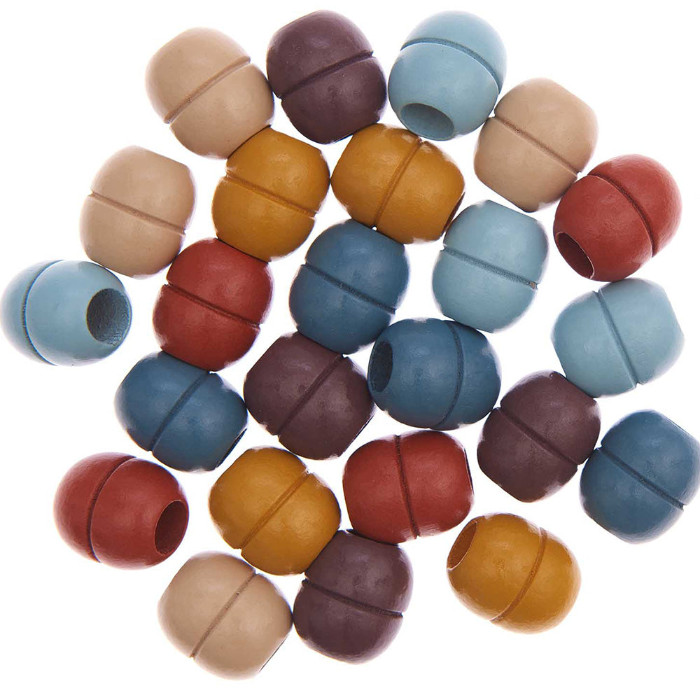 Earthy color — gemaakt met Rico Macramé Houten Kralen 19x22mm Black - (2)