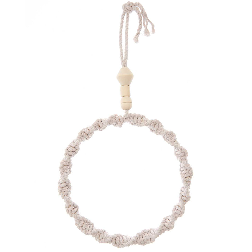 Natural — gemaakt met Rico Macramé Houten Kralen 19x22mm Natural -